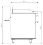 gas range stove top