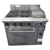 Four Burner Gas Cooktop with 300mm Wide Hotplate w/Oven CW-GBO4-30HP