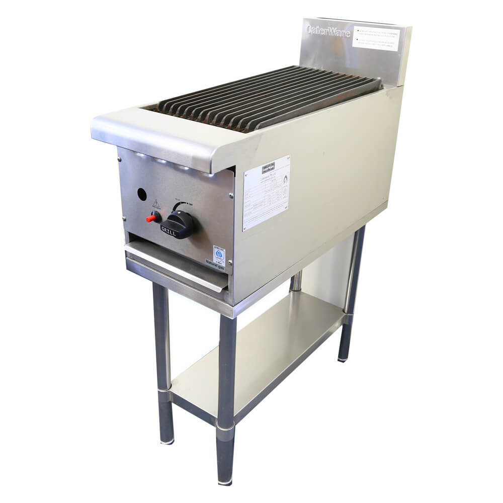CaterWare CW-GCG30 Commercial Chargrill with Stand 300mm