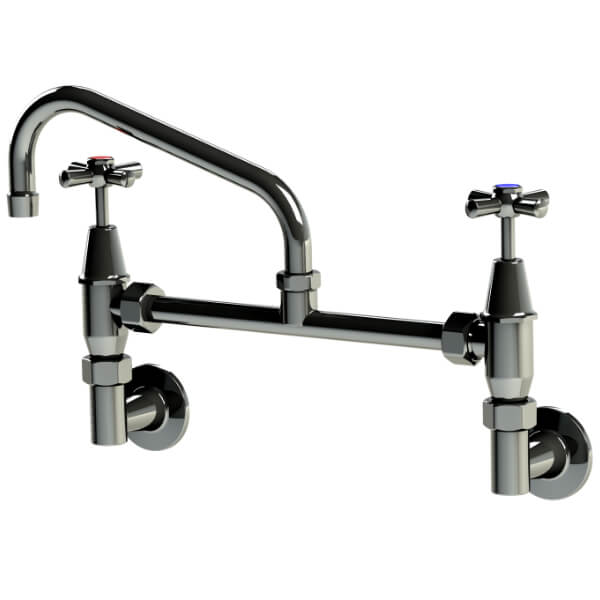 Global Tapware Exposed Elbow Wall Mount with 12” Spout GEC15G3012