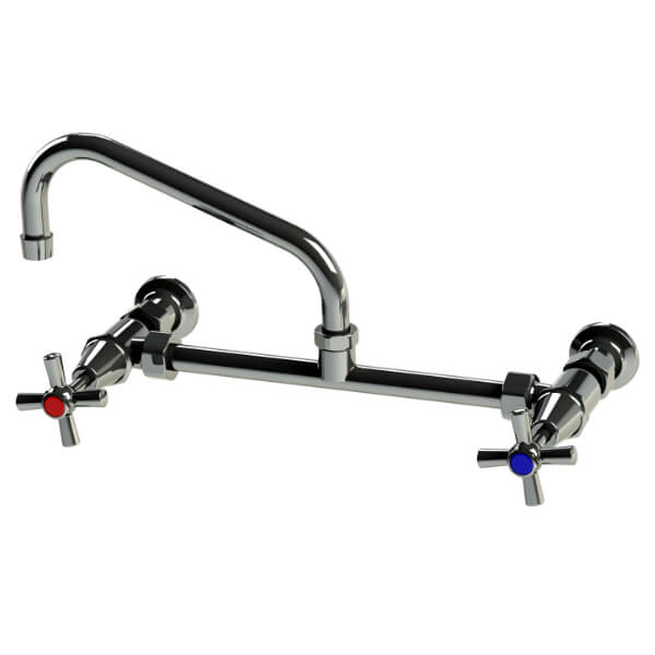 Global Tapware Exposed Wall Tap with 12” Spout GEC14G3012