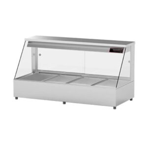 Woodson 1355mm Hot Food Display (Bain Marie) Straight Glass (W.HFS24)