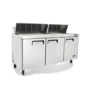 Atosa 1846mm Sandwich Prep Fridge 3 Door 598Ltr (MSF8304)