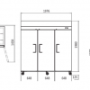Fridge/Refrigerator Upright Top Mounted Atosa 3 Door S/Steel 1968 Ltr 3