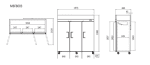 Fridge/Refrigerator Upright Top Mounted Atosa 3 Door S/Steel 1968 Ltr 3