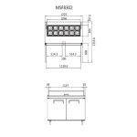 Atosa 1225mm Sandwich Prep Fridge 2 Door 380Ltr (MSF8302) - Image 4