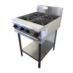 CaterWare 4 Burner Gas Cooktop with Stand GB4