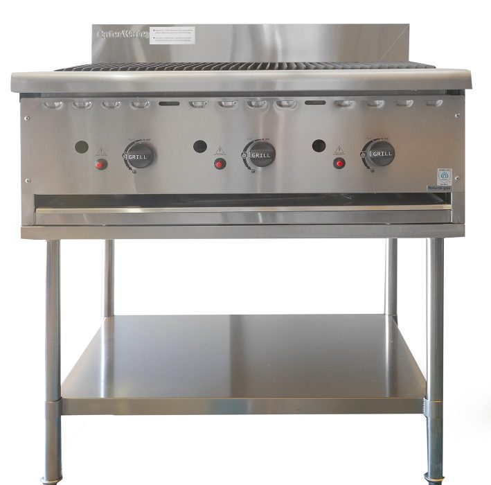 CaterWare Chargrill with Stand 900mm CW-GCG90