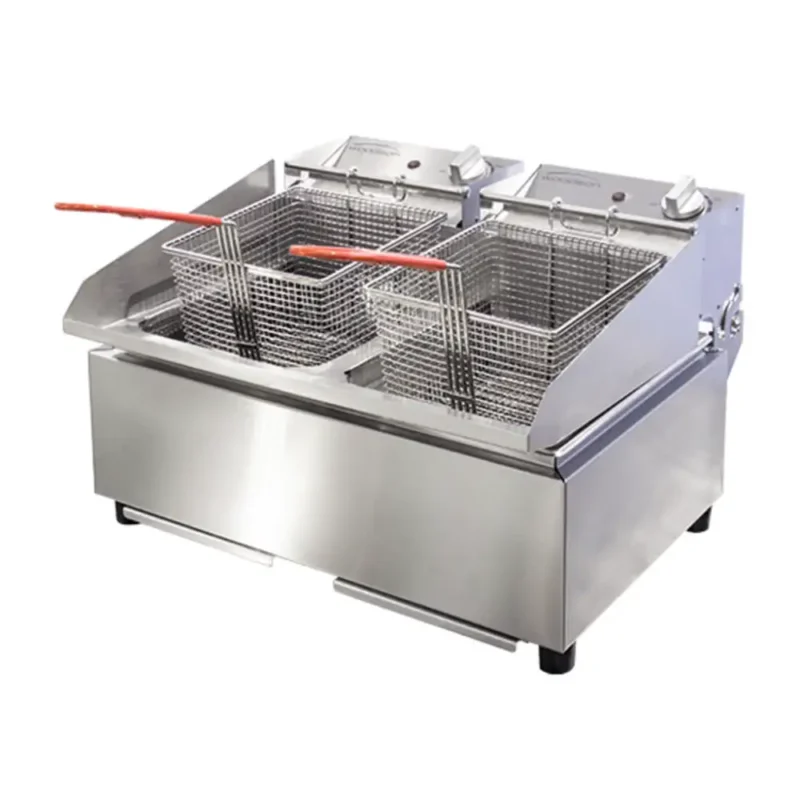 Woodson Countertop Electric Fryer Twin Pan 2x5Ltr (W.FRT50)