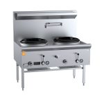 B&S Two Hole Waterless Wok Table K+ UFWWK-2