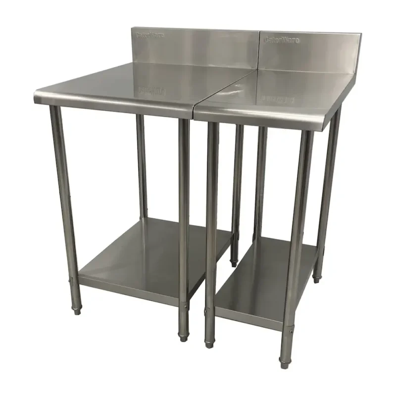 Infill Table Stainless Steel 300x800x950mm with Splashback (CRWT-8030S-150B)