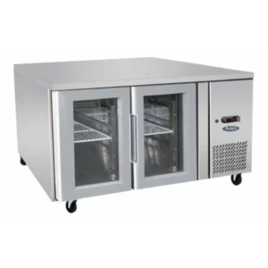 Atosa Fridge Under Bench 2 Glass Door 282Ltr (EPF3721)