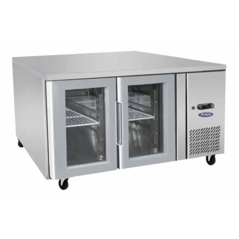 Atosa Fridge Under Bench 2 Glass Door 282Ltr (EPF3721)