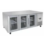 Atosa Fridge Under Bench 3 Glass Door 420Ltr (EPF3731)
