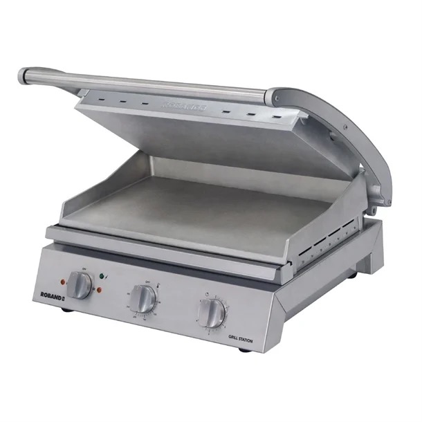 Roband Contact Grill/Toaster 8 Slice Smooth Plate (GSA810S)