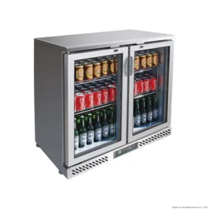 Thermaster-Bar-Fridge-Stainless-Steel-2-Hinged-Doors-202Ltr-(SC248SG)_Caterware