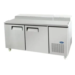 Atosa 2 Door Pizza Prep Table Fridge (MPF8202)
