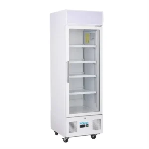 Polar G-Series White Upright Single Door Display Fridge (DM075-A)