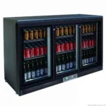 Thermaster-Bar-Fridge-Black-3-Sliding-Doors-320Ltr-(SC316SD)_Caterware