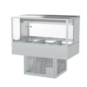 Woodson 1030mm Square Glass Cold Food Display 3 Bay (WR.CFSQ23)