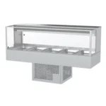 Woodson 1680mm Square Glass Cold Food Display 5 Bay (WR.CFSQ25)