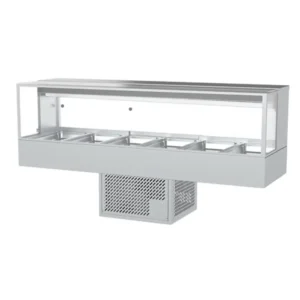 Woodson 2005mm Square Glass Cold Food Display 6 Bay (WR.CFSQ26)