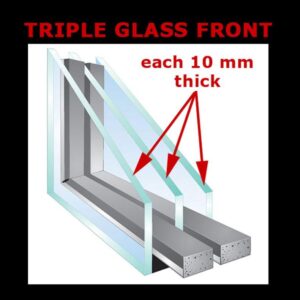 triple glazed cake display