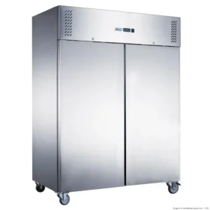 FED-X-1200Ltr-Upright-Freezer-Stainless-Steel-2-Door-(XURF1200SFV)_Caterware