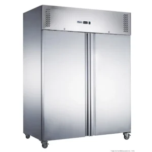 FED-X-1200Ltr-Upright-Fridge-Stainless-Steel-2-Door-(XURC1200SFV)-Caterware