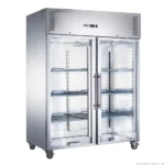 FED-X-1200Ltr-Upright-Fridge-Stainless-Steel-2-Glass-Door-(XURC1200G2V)_Caterware