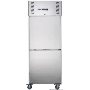 FED-X-650Ltr-Upright-Freezer-Stainless-Steel-2-Door-(XURF650S1V)-Caterware