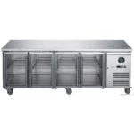 FED-X-Underbench-Fridge-4-Glass-Door-Stainless-Steel-GN-Compatiable-(XUB7C22G4V)_Caterware
