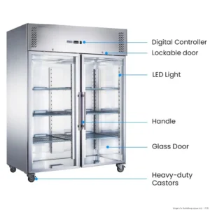 XURC1200G2V Stainless Fridge Glass Doors