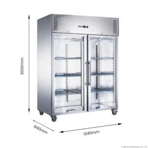 XURF1200G2V Upright 2 Door Freezer