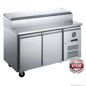 FED-X XSS7C13S2V Two Door Sandwich Counter Stainless Steel