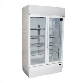 Mitchel 1000Litre Double Glass Door Display Drinks Fridge/Refrigerator PG1000-R-ENT