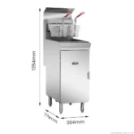 RC400E 4 Tube Fryer