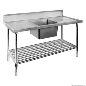 Single-Bowl-Sink-Bench-1500x700-Premium-Stainless-Steel-SSB7-1500_Caterware