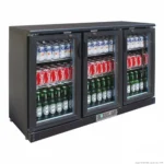Thermaster-Bar-Fridge-Black-3-Hinged-Doors-320Ltr-(SC316G)_Caterware