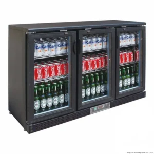 Thermaster-Bar-Fridge-Black-3-Hinged-Doors-320Ltr-(SC316G)_Caterware