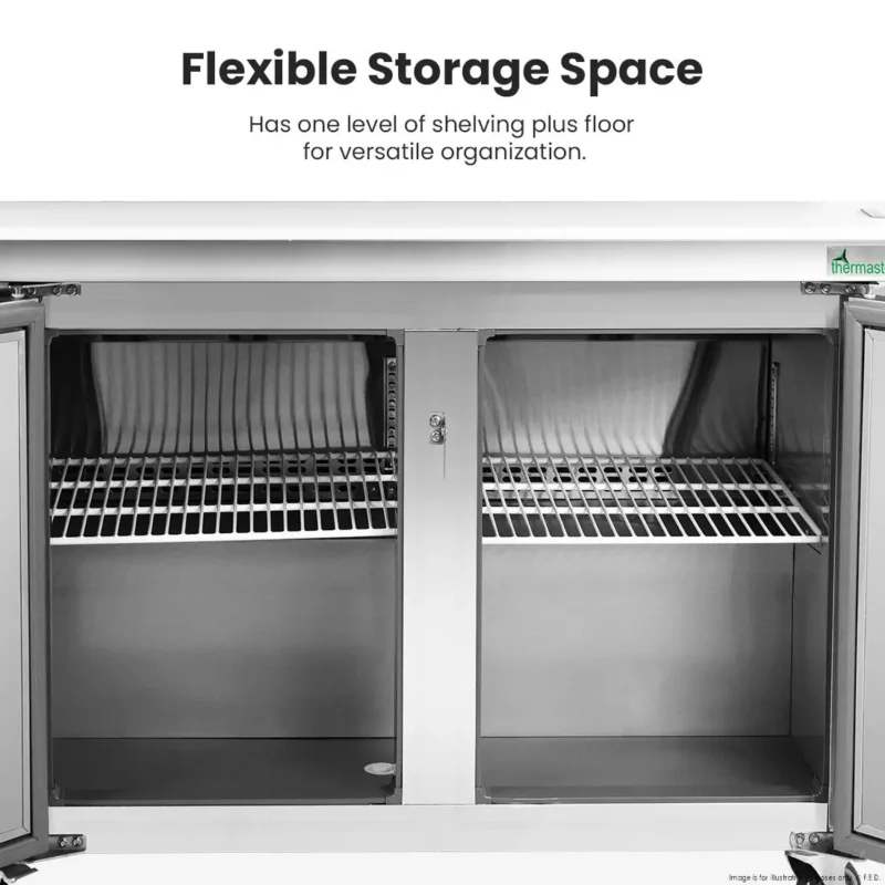 SLB120 Inside Prep Fridge