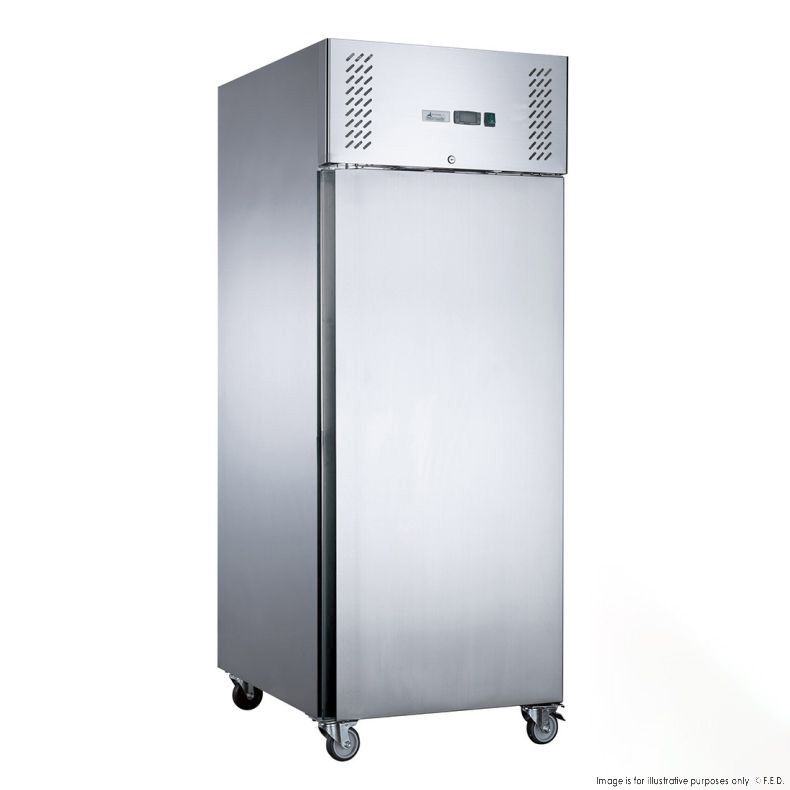 FED-X 650Ltr Upright Freezer Stainless Steel One Door XURF650SFV