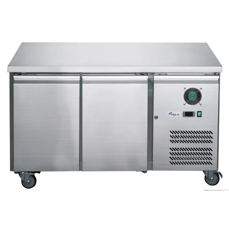 FED-X-Underbench-Fridge-2-Door-Stainless-Steel-(XUB6C13S2V)_Caterware