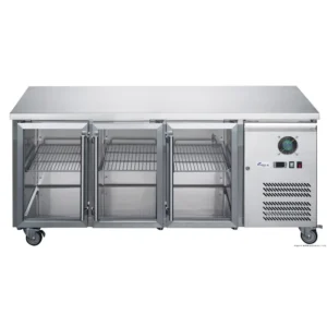 FED-X-Underbench-Fridge-3-Glass-Door-Stainless-Steel-(XUB6C18G3V)_Caterware