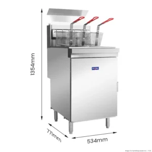 RC500E 3 Tube Fryer