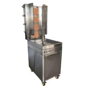 Semi-Automatic Kebab Machine with Built in Bain Marie 4 Burner (HO4BMSB)