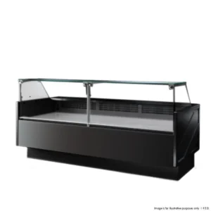 Tecnodom-Black-Deli-Display-2480mm-with-Storage-and-Castors-(TDMR-0925B)_Caterware