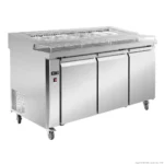Thermaster-1500mm-Pizza-Prep-Table-Fridge-3-Door-7x1:3GN-(PWB150)_Caterware