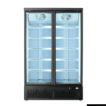 Thermaster-Supermarket-Display-Freezer-2-Door-Black-1006Ltr-(LG-1000BGBMF)_Caterware