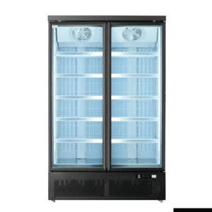 Thermaster-Supermarket-Display-Freezer-2-Door-Black-1006Ltr-(LG-1000BGBMF)_Caterware